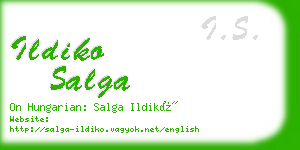 ildiko salga business card